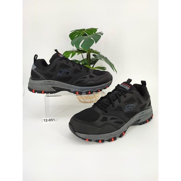 Skechers Men's Hillcrest Trail Black Hiking Shoes Size 12 US